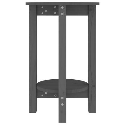 Couchtisch Grau Ø 40x60 cm Massivholz Kiefer - Pazzar.ch