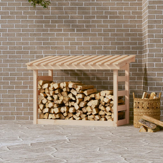 Kaminholzregal 108x64,5x78 cm Massivholz Kiefer - Pazzar.ch