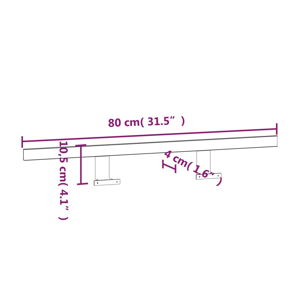 LED-Spiegelleuchte 13 W Warmweiß 80 cm 3000 K - Pazzar.ch