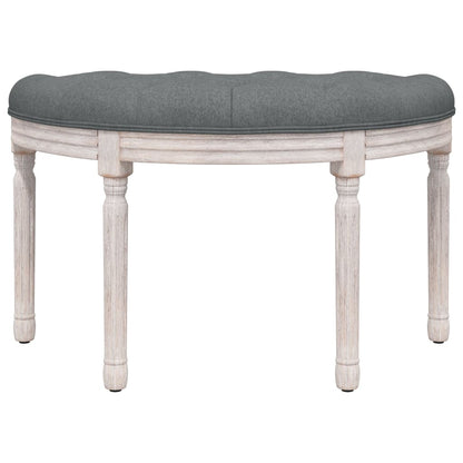 Sitzbank Dunkelgrau 81,5x41x49 cm Stoff - Pazzar.ch