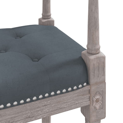 Sitzbank Dunkelgrau 110x40x70 cm Samt - Pazzar.ch