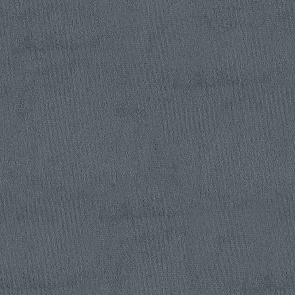 Sitzbank Dunkelgrau 110x40x70 cm Samt - Pazzar.ch