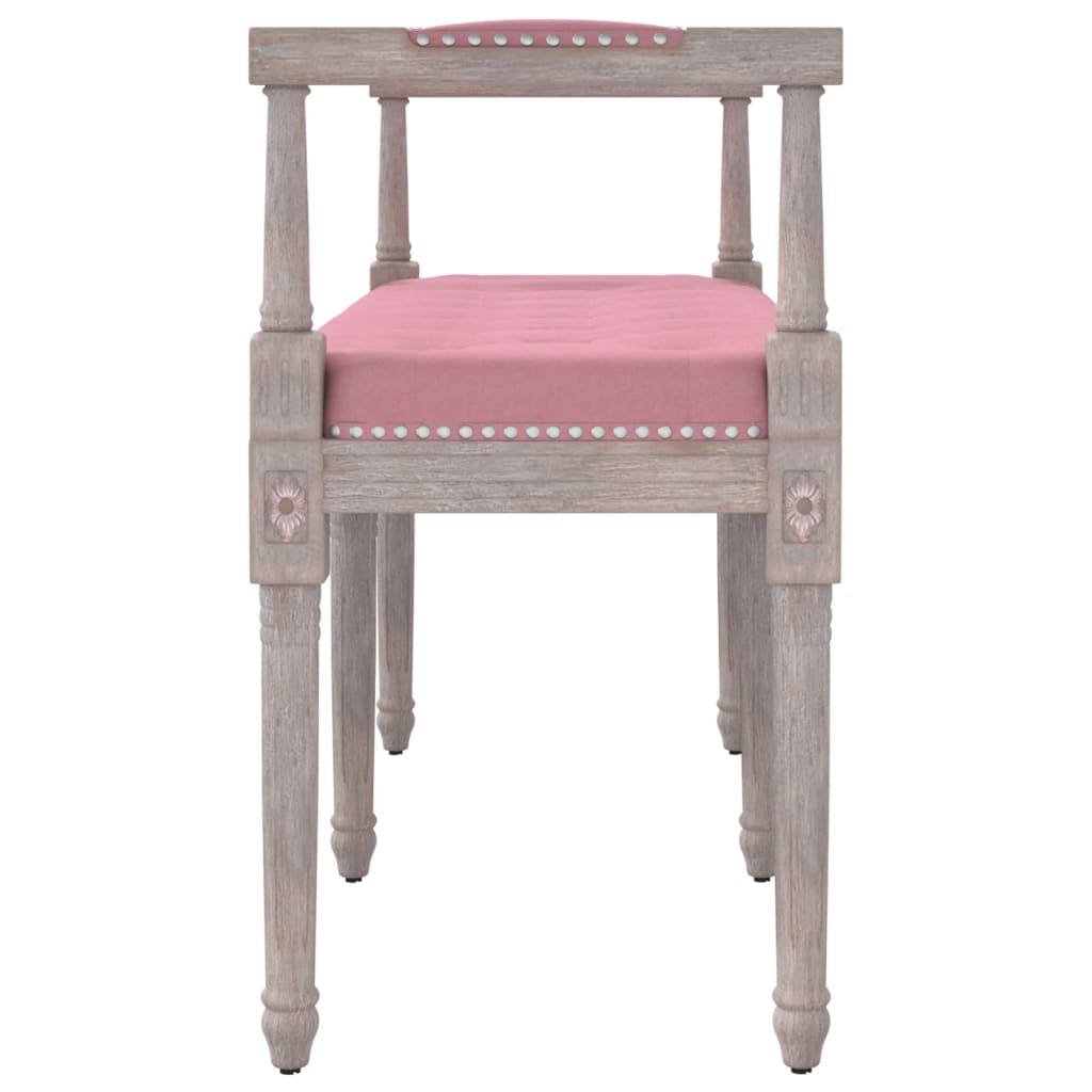 Sitzbank Rosa 110x40x70 cm Samt - Pazzar.ch