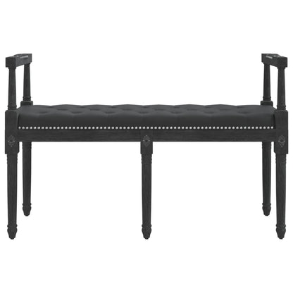 Sitzbank Schwarz 110x40x70 cm Samt - Pazzar.ch