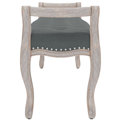 Sitzbank Dunkelgrau 110x45x60 cm Stoff - Pazzar.ch