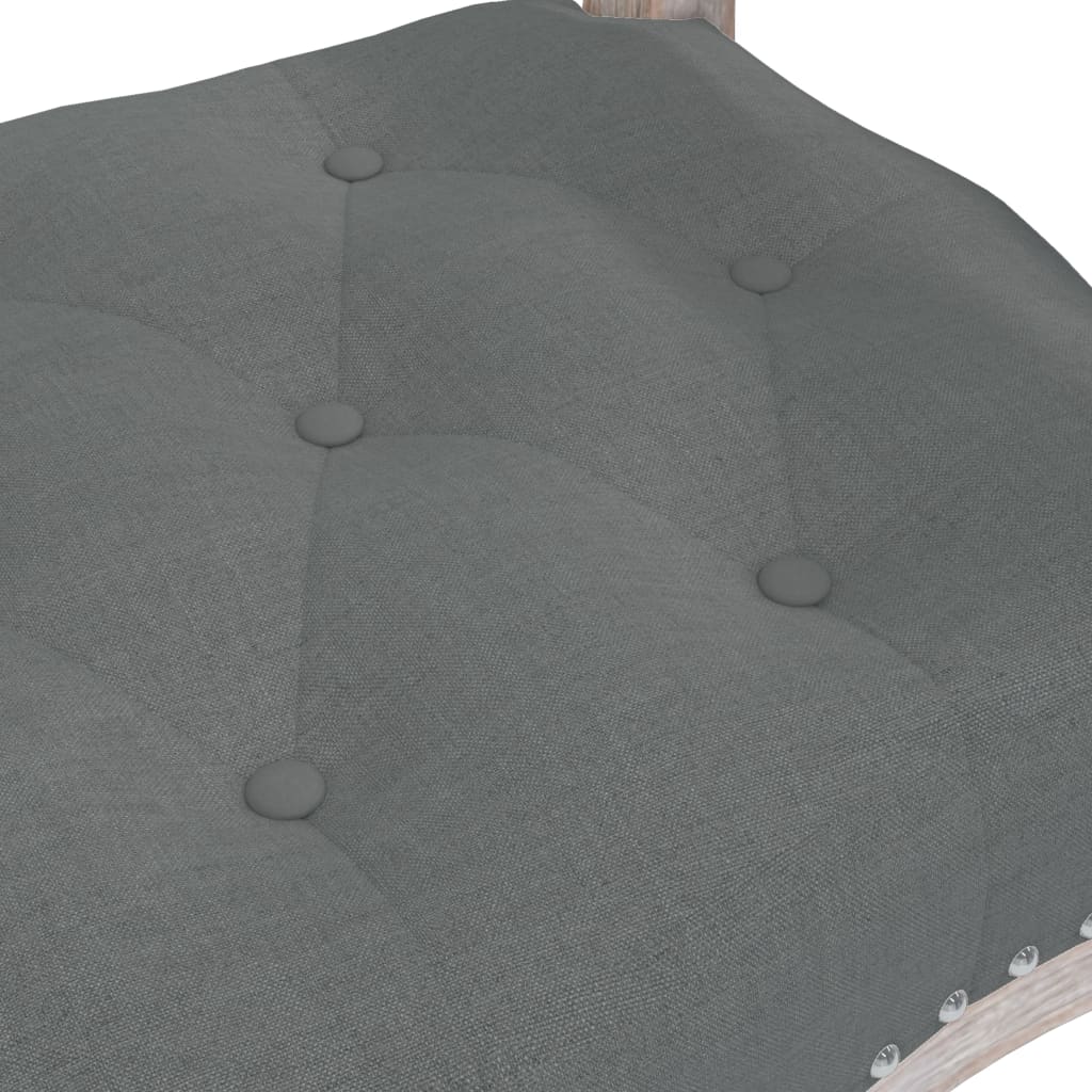 Sitzbank Dunkelgrau 110x45x60 cm Stoff - Pazzar.ch