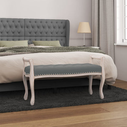 Sitzbank Dunkelgrau 110x45x60 cm Stoff - Pazzar.ch