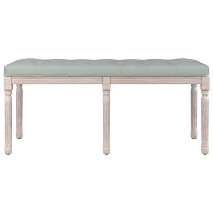 Sitzbank Hellgrau 110x40x49 cm Samt - Pazzar.ch