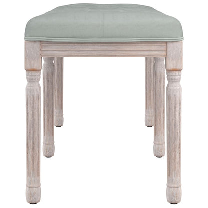 Sitzbank Hellgrau 110x40x49 cm Samt - Pazzar.ch