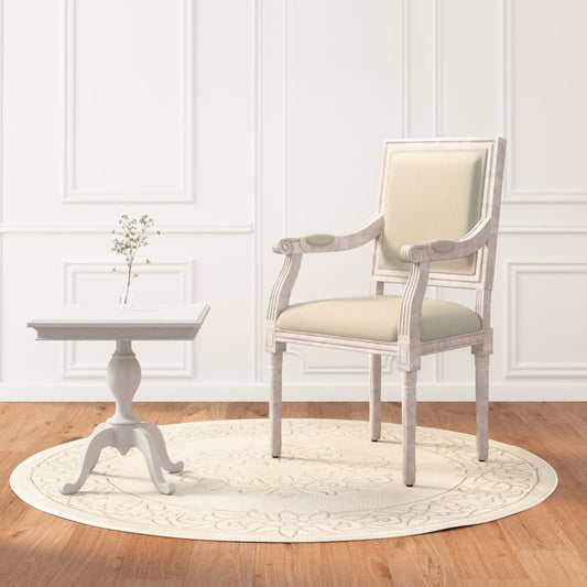 Sessel Beige 54x59x99 cm Leinen - Pazzar.ch