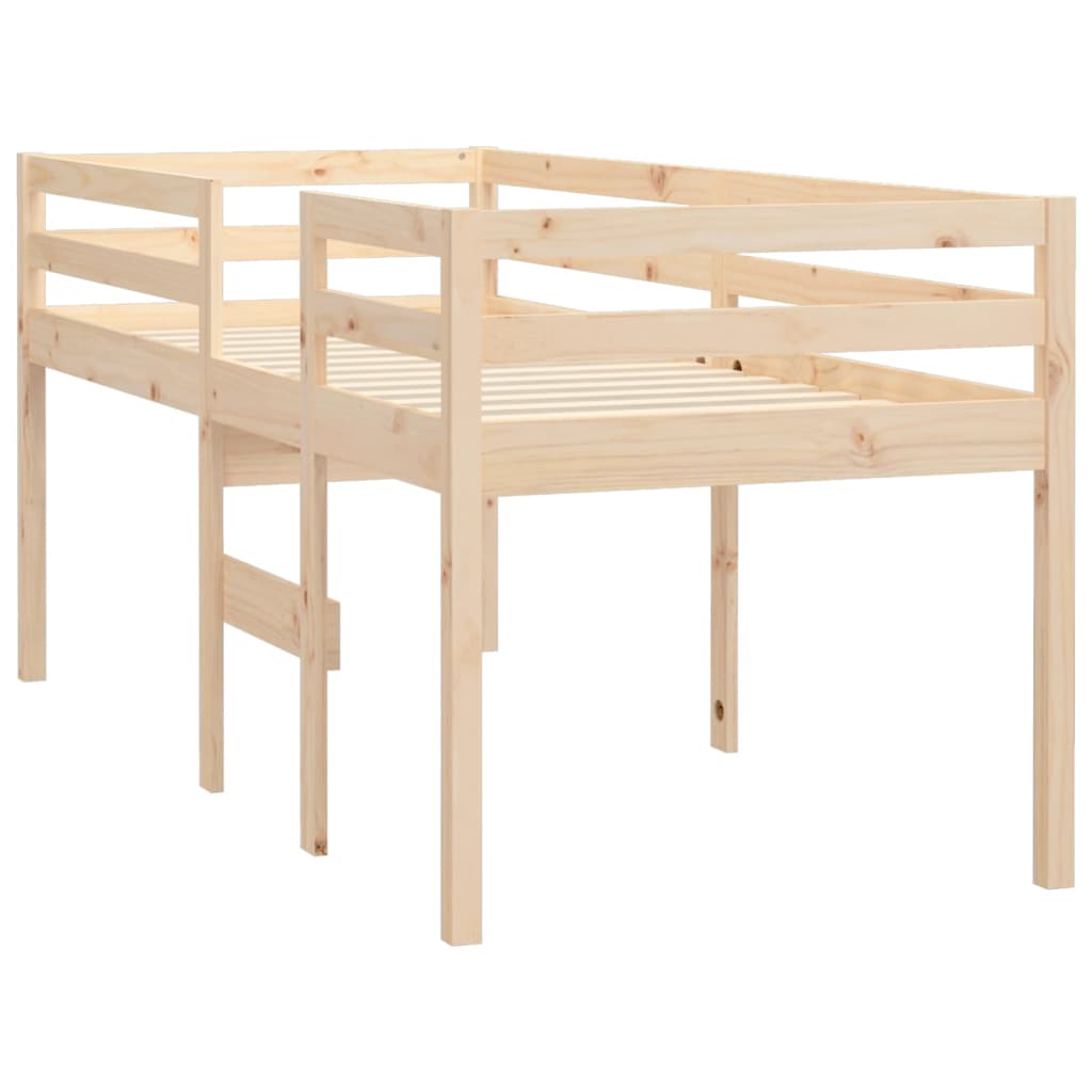 Hochbett 80x200 cm Massivholz Kiefer - Pazzar.ch