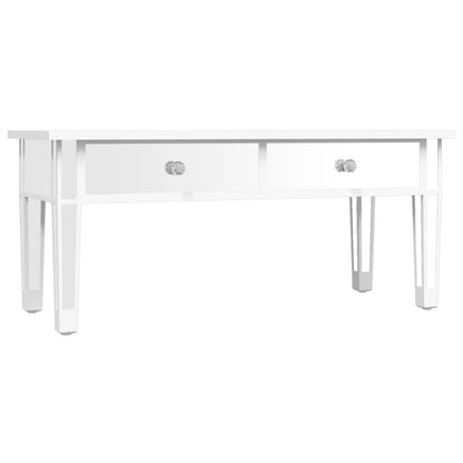 Spiegel-Couchtisch 106x45x45 cm Holzwerkstoff und Glas - Pazzar.ch