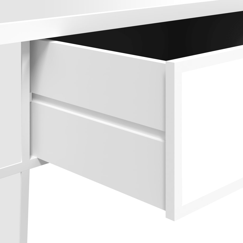 Spiegel-Couchtisch 106x45x45 cm Holzwerkstoff und Glas - Pazzar.ch