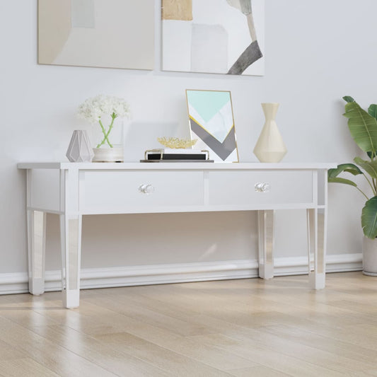 Spiegel-Couchtisch 106x45x45 cm Holzwerkstoff und Glas - Pazzar.ch