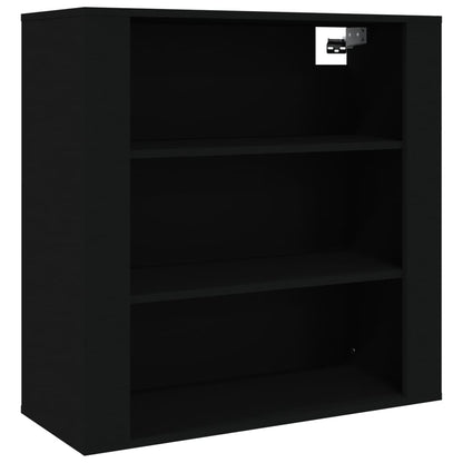 Wandschrank Schwarz 80x33x80 cm Holzwerkstoff - Pazzar.ch