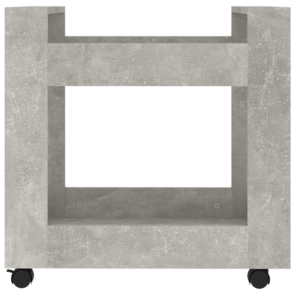 Bürowagen Betongrau 60x45x60 cm Holzwerkstoff - Pazzar.ch