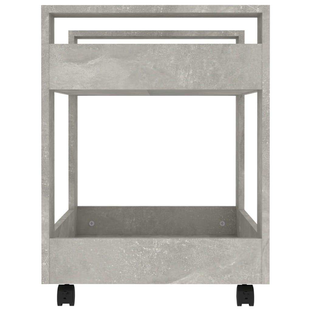 Bürowagen Betongrau 60x45x60 cm Holzwerkstoff - Pazzar.ch
