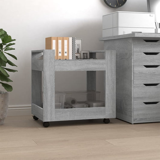 Bürowagen Grau Sonoma 60x45x60 cm Holzwerkstoff - Pazzar.ch