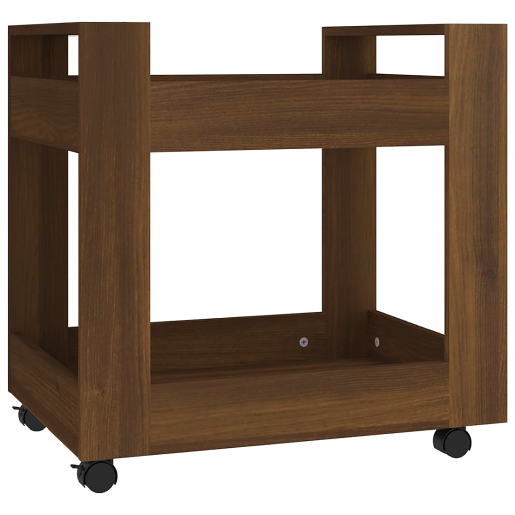 Bürowagen Braun Eichen-Optik 60x45x60 cm Holzwerkstoff - Pazzar.ch