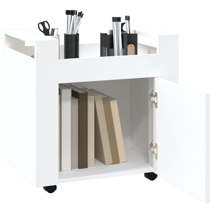 Bürowagen Weiß 60x45x60 cm Holzwerkstoff - Pazzar.ch