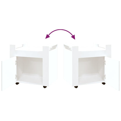 Bürowagen Weiß 60x45x60 cm Holzwerkstoff - Pazzar.ch