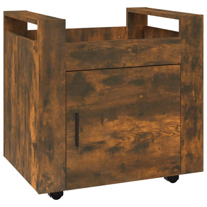 Bürowagen Räuchereiche 60x45x60 cm Holzwerkstoff - Pazzar.ch