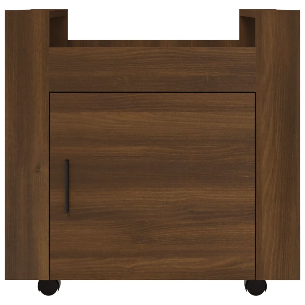 Bürowagen Braun Eichen-Optik 60x45x60 cm Holzwerkstoff - Pazzar.ch