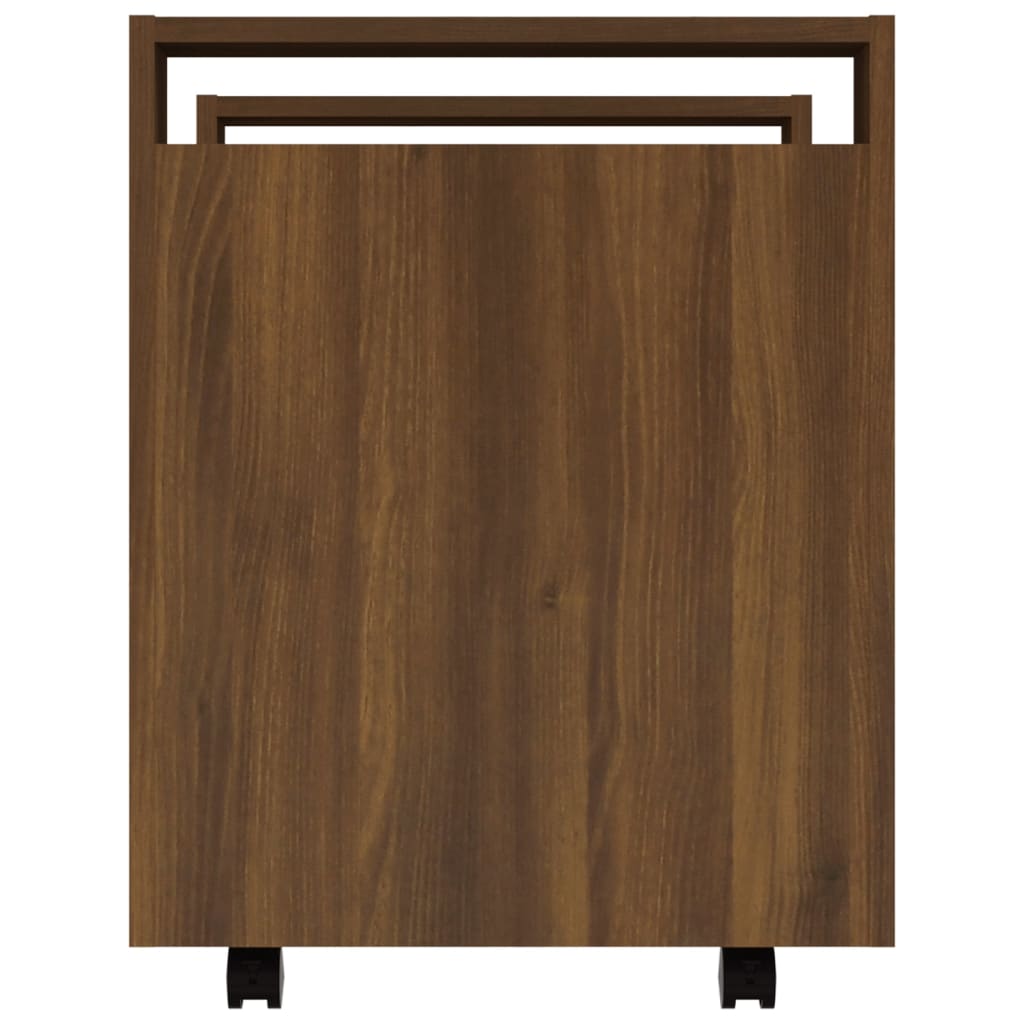 Bürowagen Braun Eichen-Optik 60x45x60 cm Holzwerkstoff - Pazzar.ch