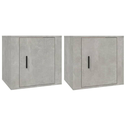 Nachttische 2 Stk. Betongrau 50x39x47 cm - Pazzar.ch