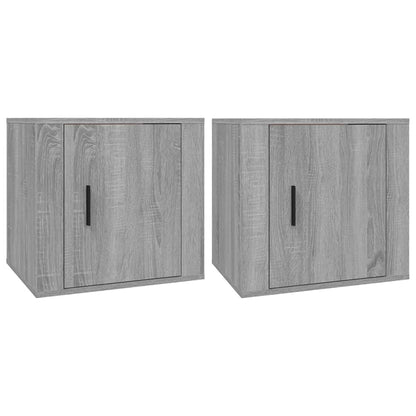 Nachttische 2 Stk. Grau Sonoma 50x39x47 cm - Pazzar.ch
