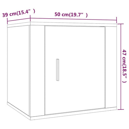 Nachttische 2 Stk. Grau Sonoma 50x39x47 cm - Pazzar.ch