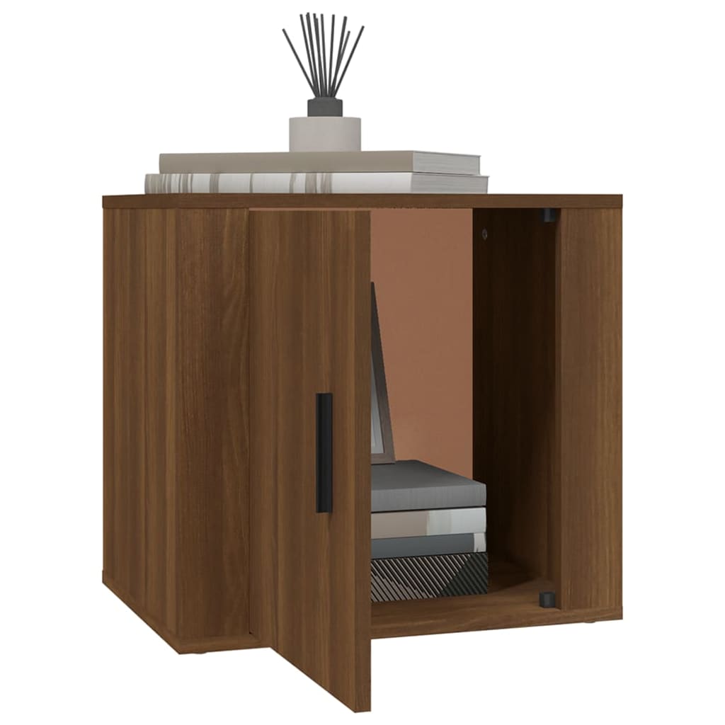 Nachttische 2 Stk. Braun Eichen-Optik 50x39x47 cm - Pazzar.ch