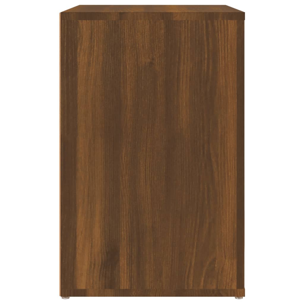 Schuhschrank Braun Eichen-Optik 130x35x54 cm Holzwerkstoff
