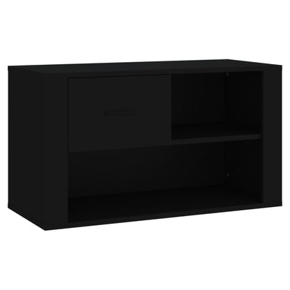 Schuhschrank Schwarz 80x35x45 cm Holzwerkstoff - Pazzar.ch