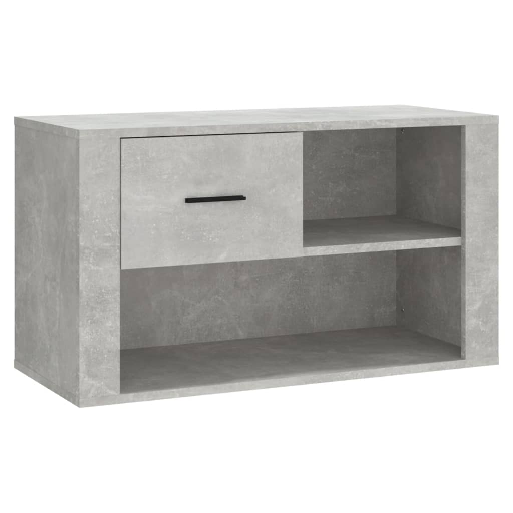 Schuhschrank Betongrau 80x35x45 cm Holzwerkstoff - Pazzar.ch