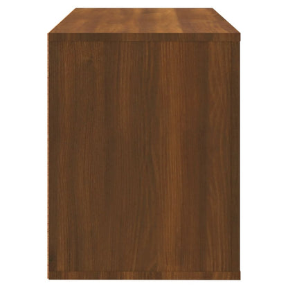 Schuhschrank Braun Eichen-Optik 80x35x45 cm Holzwerkstoff - Pazzar.ch
