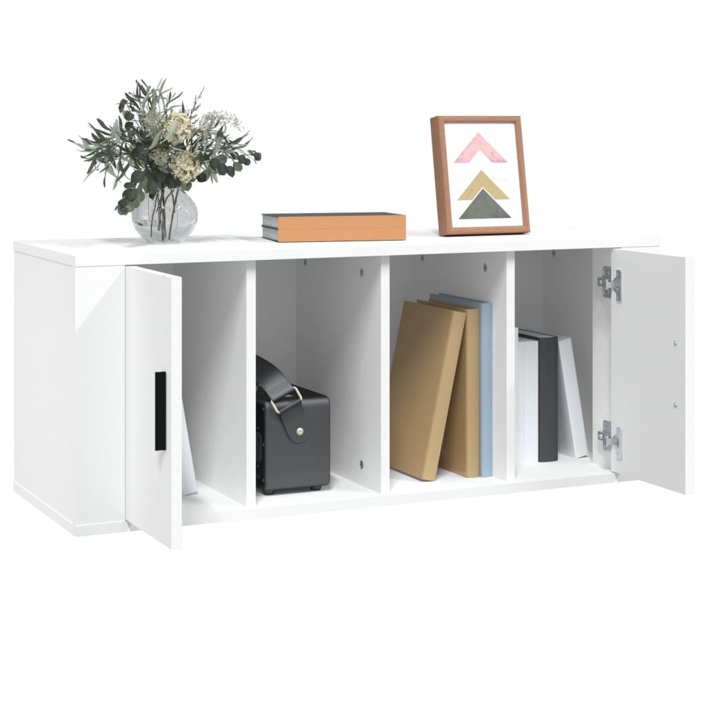 TV-Schrank Weiß 100x35x40 cm Holzwerkstoff - Pazzar.ch