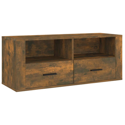 TV-Schrank Räuchereiche 100x35x40 cm Holzwerkstoff - Pazzar.ch