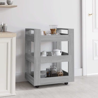 Küchenwagen Grau Sonoma 60x45x80 cm Holzwerkstoff - Pazzar.ch