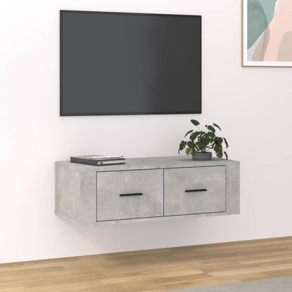 TV-Wandschrank Betongrau 80x36x25 cm Holzwerkstoff - Pazzar.ch