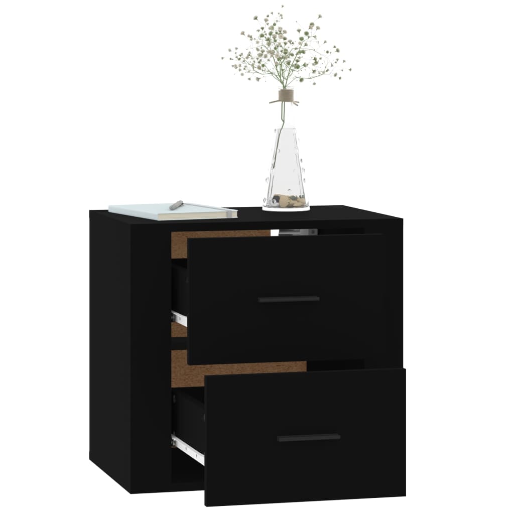Wand-Nachttisch Schwarz 50x36x47 cm - Pazzar.ch