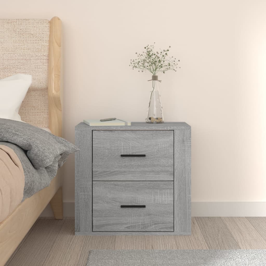 Wand-Nachttisch Grau Sonoma 50x36x47 cm - Pazzar.ch