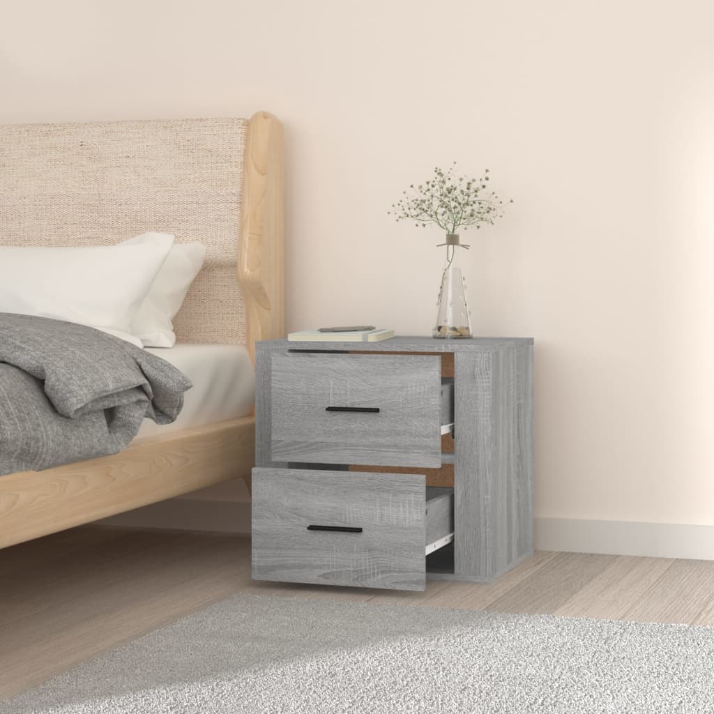 Wand-Nachttisch Grau Sonoma 50x36x47 cm - Pazzar.ch