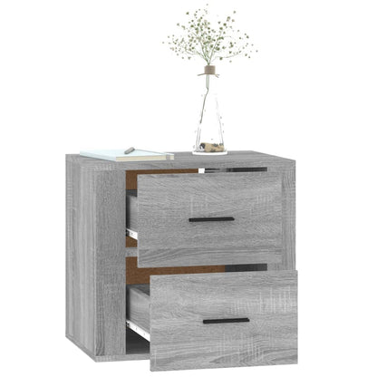 Wand-Nachttisch Grau Sonoma 50x36x47 cm - Pazzar.ch