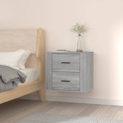 Wand-Nachttisch Grau Sonoma 50x36x47 cm - Pazzar.ch