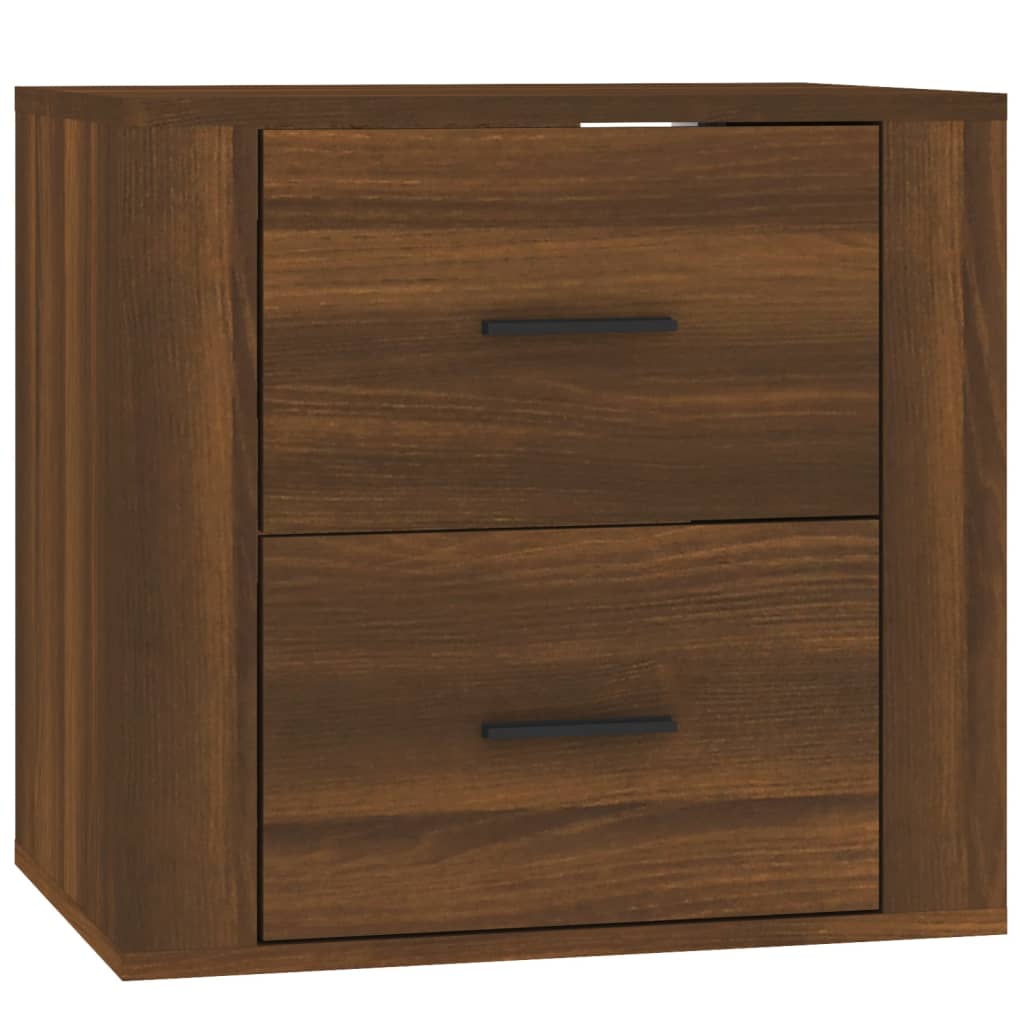Wand-Nachttisch Braun Eichen-Optik 50x36x47 cm - Pazzar.ch