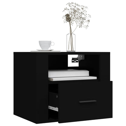 Wand-Nachttisch Schwarz 50x36x40 cm - Pazzar.ch