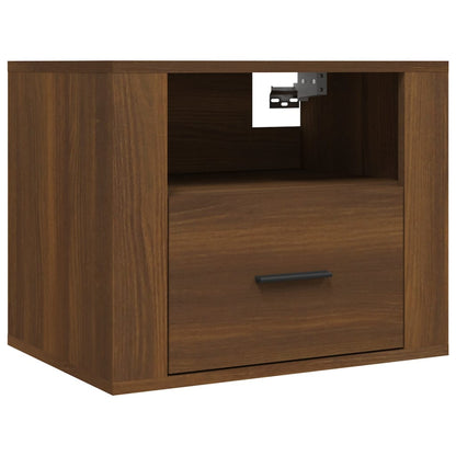 Wand-Nachttische 2 Stk. Braun Eichen-Optik 50x36x40 cm - Pazzar.ch