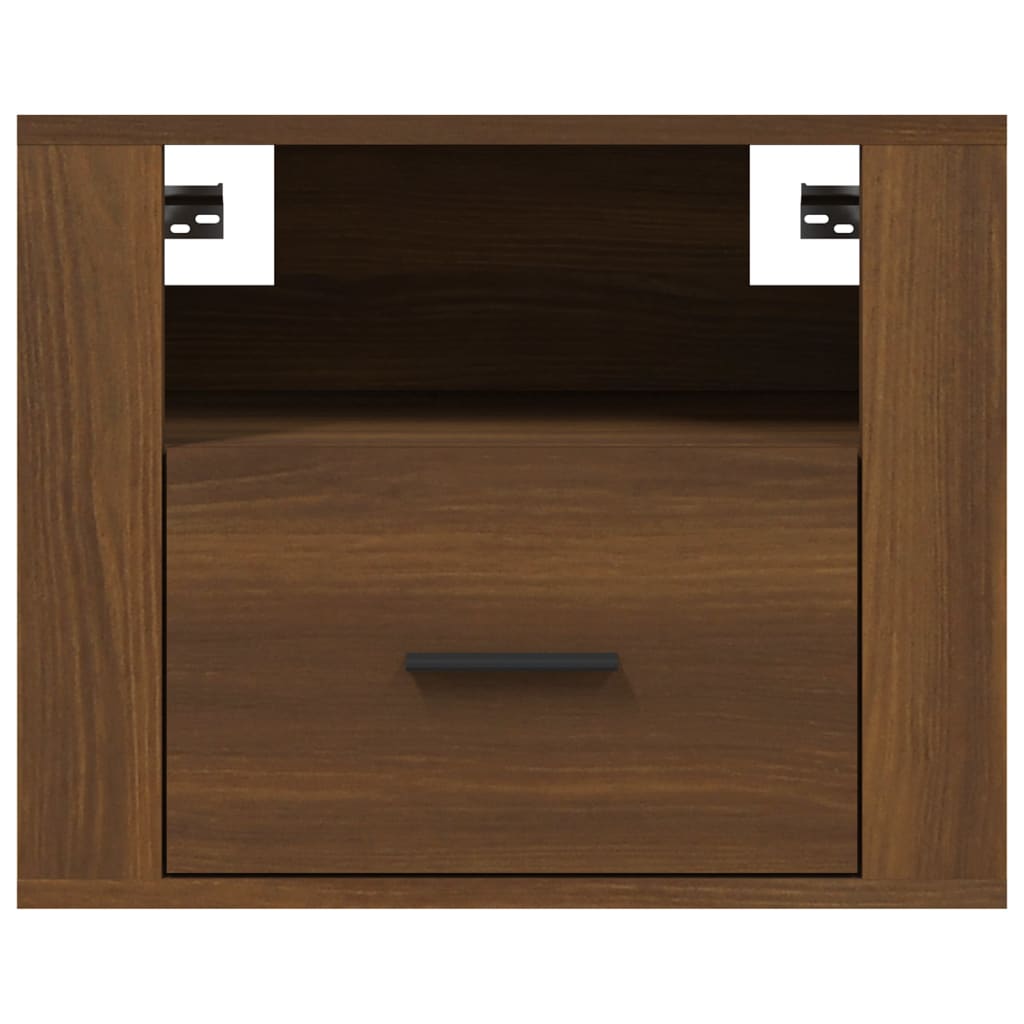 Wand-Nachttische 2 Stk. Braun Eichen-Optik 50x36x40 cm - Pazzar.ch