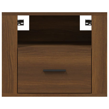 Wand-Nachttische 2 Stk. Braun Eichen-Optik 50x36x40 cm - Pazzar.ch